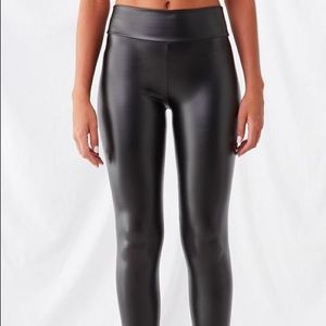 Faux leather leggings